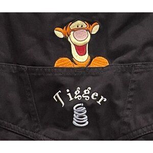 NWT VTG 90s Disney Pooh Tigger Black Short Overalls Women’s 22W Plus Collector